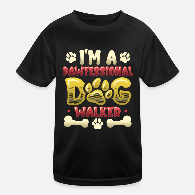 Dog walking - I'm a Pawfessional Dog Kids Functional T-Shirt