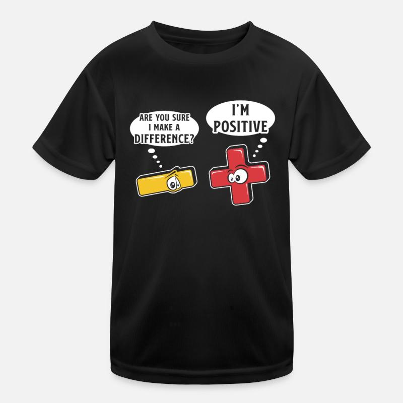 Minus- Und Pluszeichen, Mathe-Wortspiel Kinder Funktions-T-Shirt