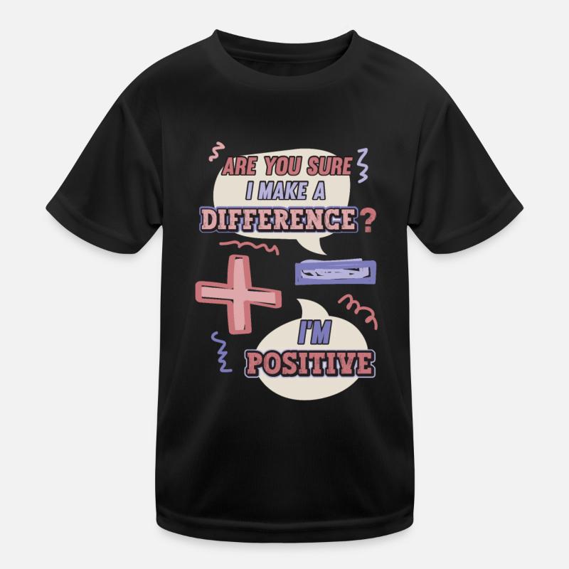 Minus- Und Pluszeichen, Mathe-Wortspiel Kinder Funktions-T-Shirt