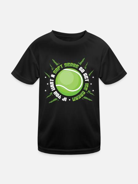 Wenn Sie Ein Softeis Wollen, Holen Sie Sich Eins - Kinder Funktions-T-Shirt - Schwarz - Vorne