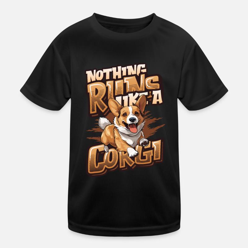 Nothing runs like a corgi Kids Functional T-Shirt