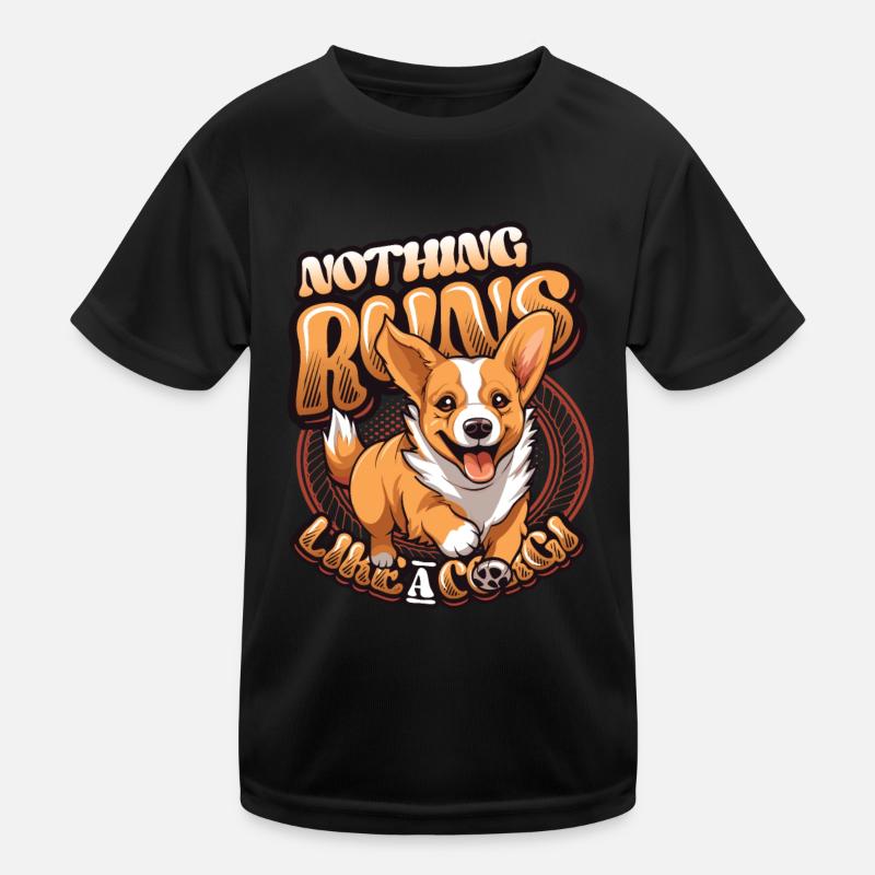 Nothing runs like a corgi Kids Functional T-Shirt