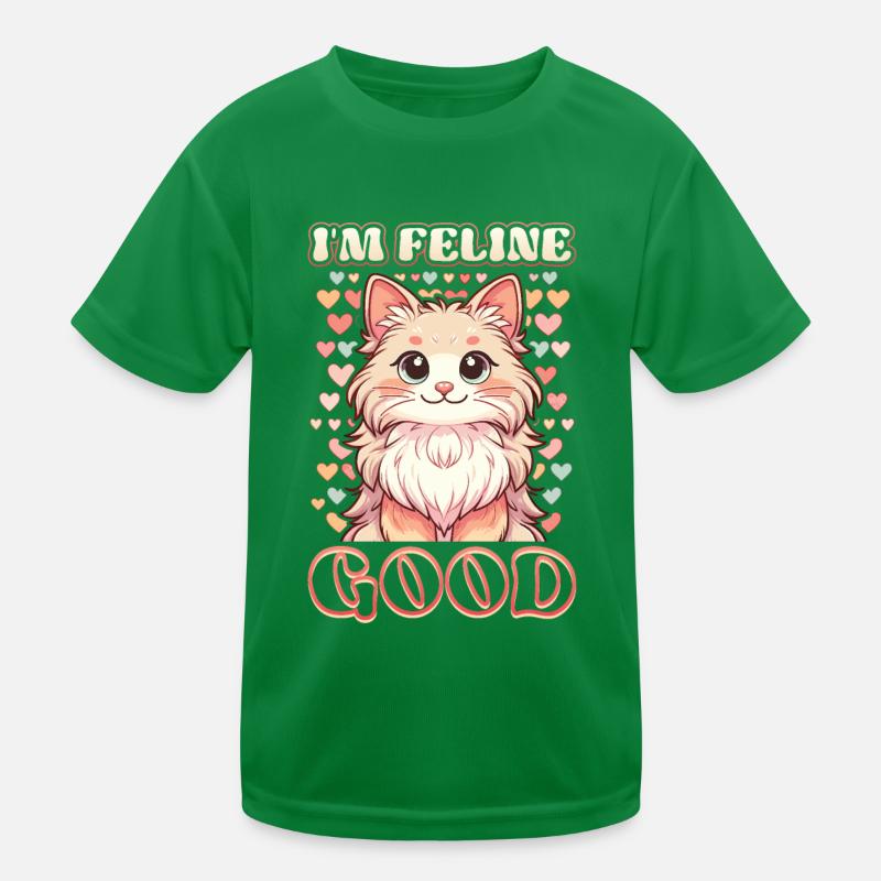 Lustige Katzendame, Katzenmama Kinder Funktions-T-Shirt