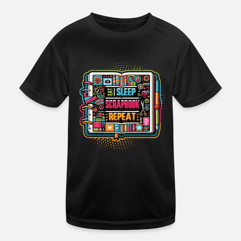 Mädchen Scrapbooking Enthusiast Scrapbook Kinder Funktions-T-Shirt