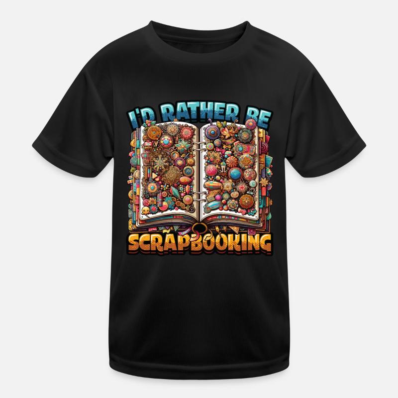 Mädchen Scrapbooking Enthusiast Scrapbook Kinder Funktions-T-Shirt