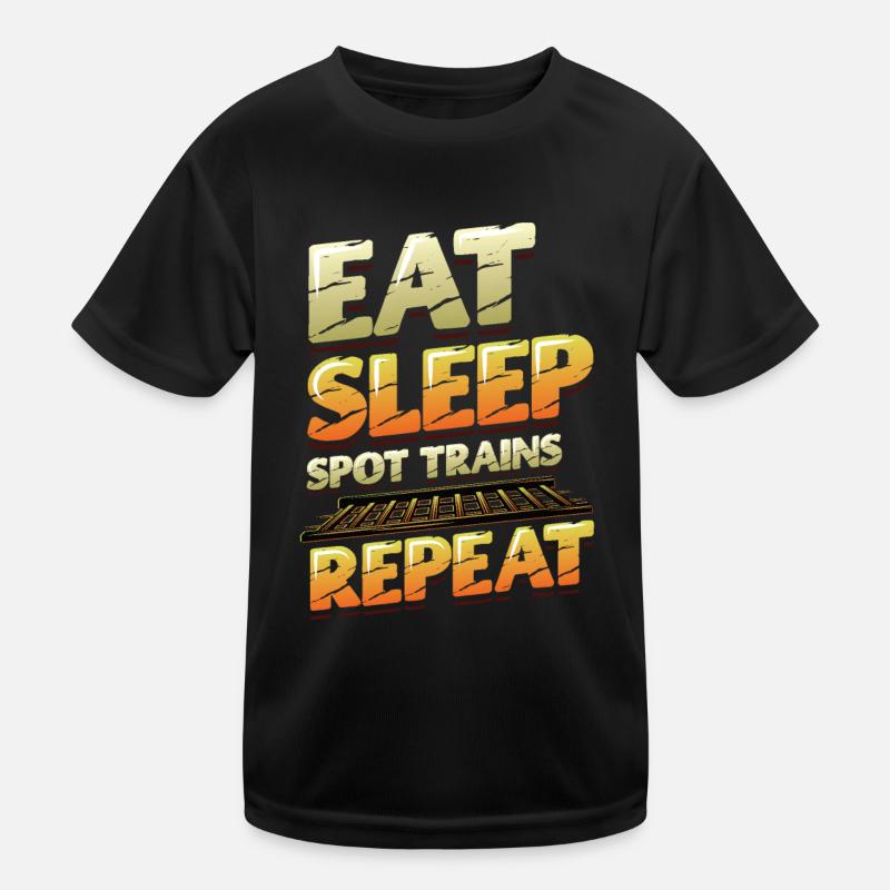 Trainspotting Zug Liebhaber Züge Kinder Funktions-T-Shirt