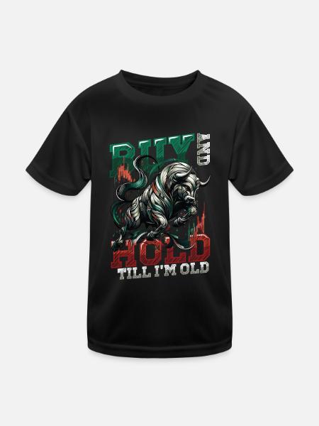 Financial Freedom Stocks Investor Stock Market - Kids Functional T-Shirt - black - Front
