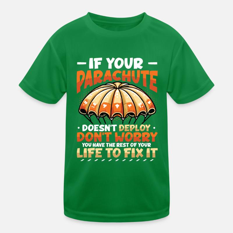 Parachutiste drôle T-shirt sport Enfant