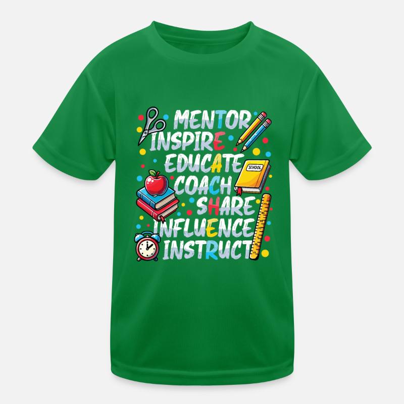 Mentor Inspire Educate Coach Lehrer Kinder Funktions-T-Shirt