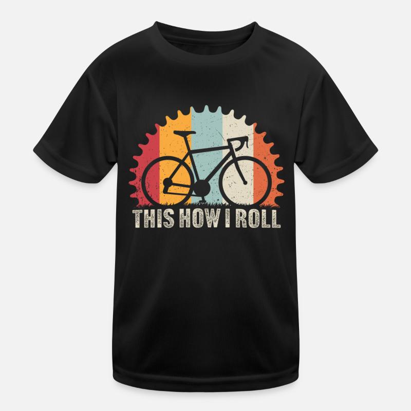 So drehe ich Design Radfahren Kinder Funktions-T-Shirt