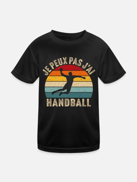 je peux pas j'ai handball cadeau handballeur - T-shirt sport Enfant - noir - Devant