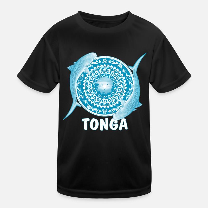 Tonga Tiger Shark Kids Functional T-Shirt