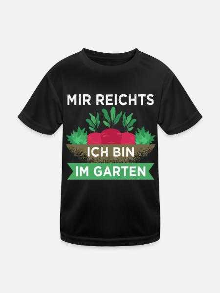Garten - Lustiges Hobbygärtner Geschenk - Kinder Funktions-T-Shirt - Schwarz - Vorne