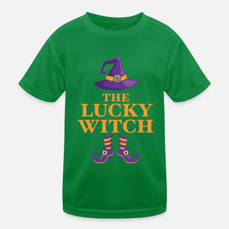 Die glückliche Hexe Kinder Funktions-T-Shirt