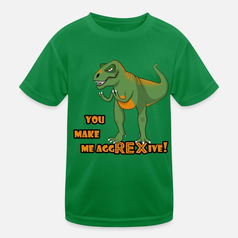 Annoyed T-Rex Funny Dinosaur est aggREXive Français T-shirt sport Enfant