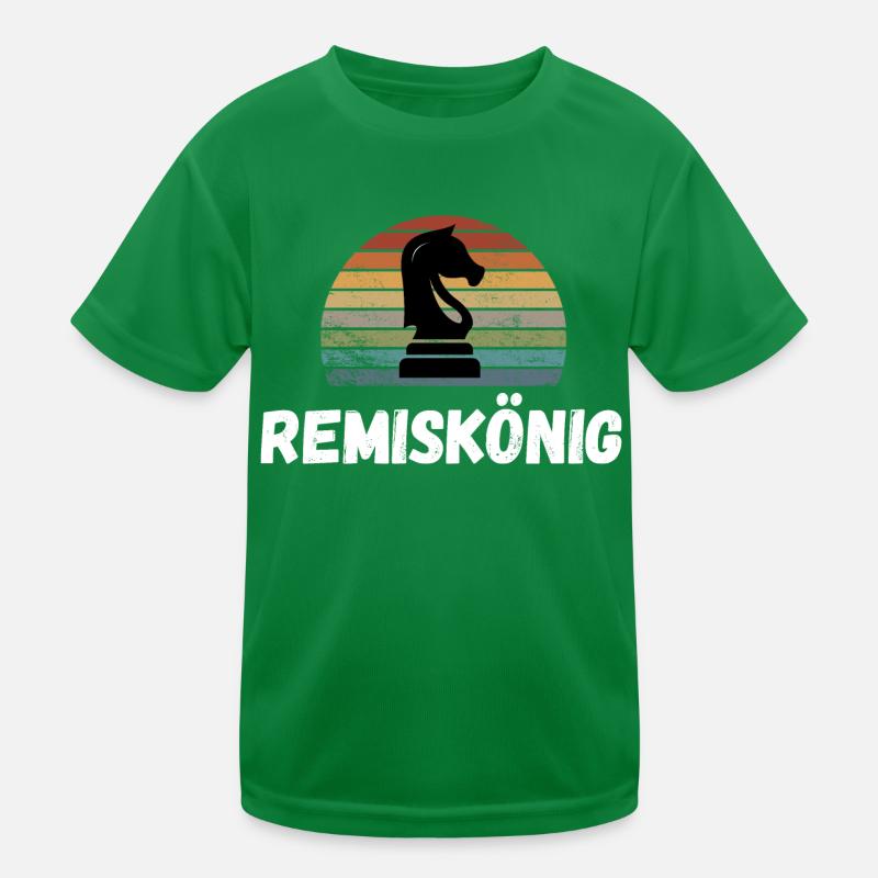 Schach Geschenk Meme Trend Queens Gambit Kinder Funktions-T-Shirt