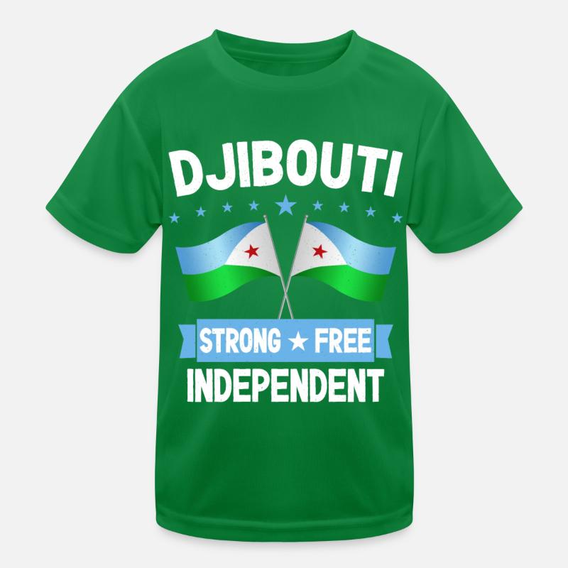 Djibouti Kids Functional T-Shirt