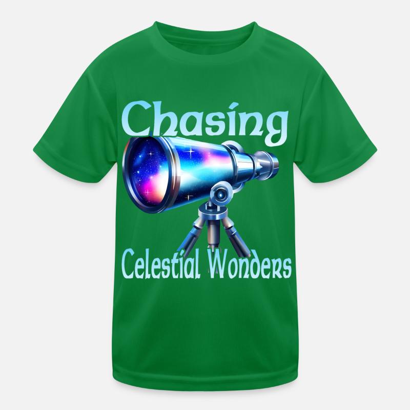 Chasing Celestial Wonders Kids Functional T-Shirt