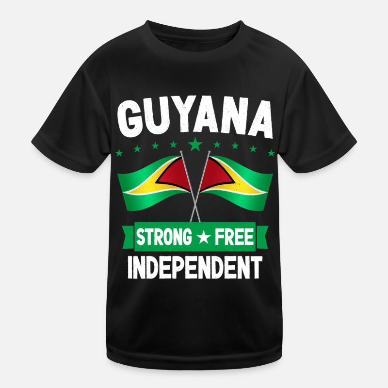 Guyana Kinder Funktions-T-Shirt