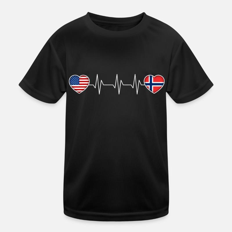 Norwegen Kinder Funktions-T-Shirt