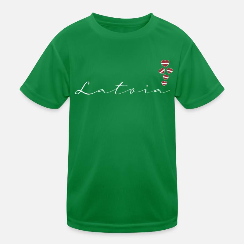 Lettland Kinder Funktions-T-Shirt