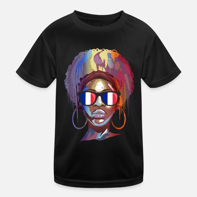 Frankreich Kinder Funktions-T-Shirt