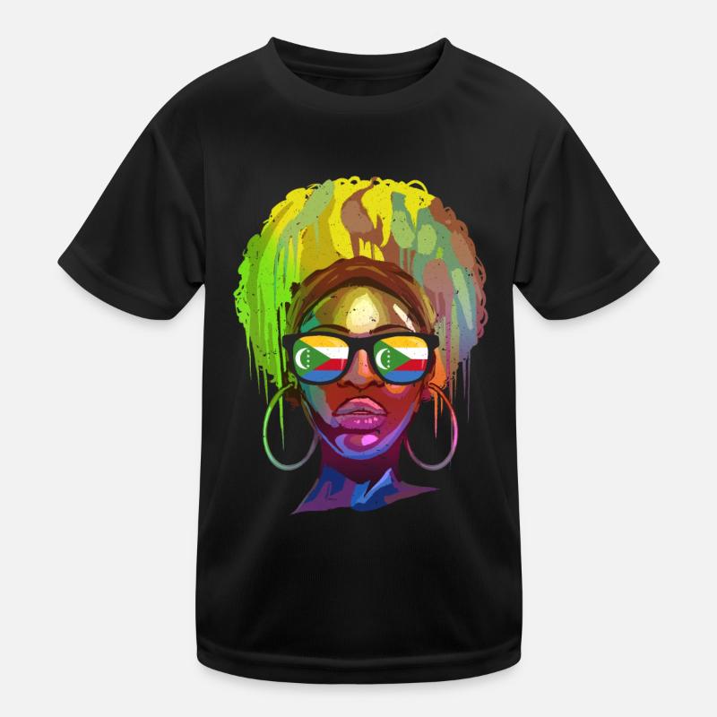 Comoros Kids Functional T-Shirt