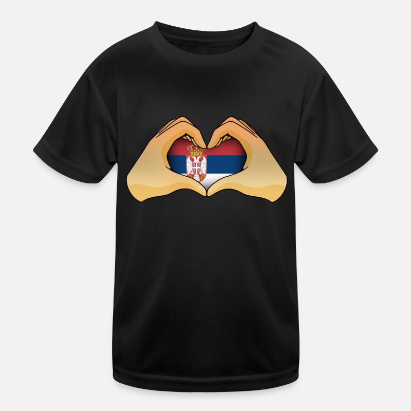 Serbie T-shirt sport Enfant