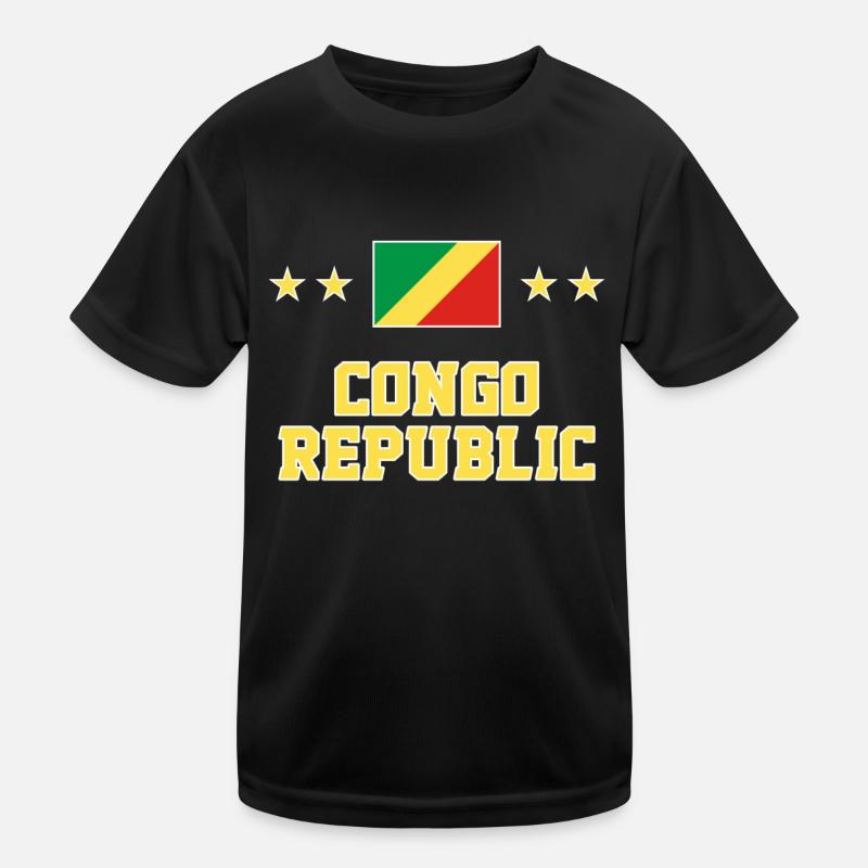 Congo Republic Kids Functional T-Shirt