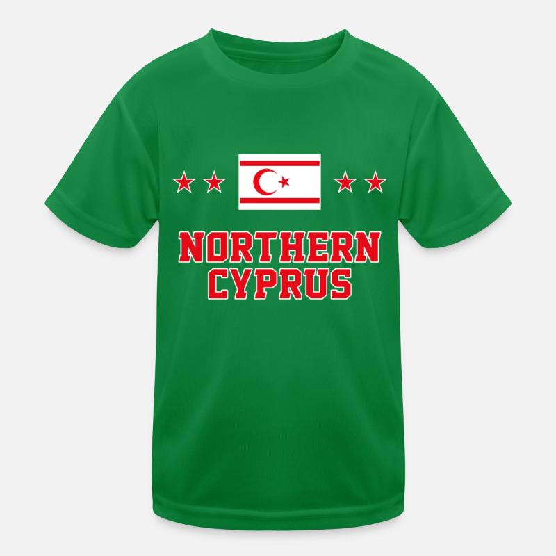 Nordzypern Kinder Funktions-T-Shirt