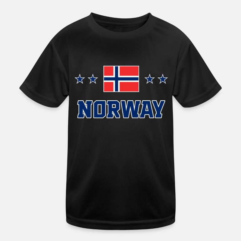 Norwegen Kinder Funktions-T-Shirt