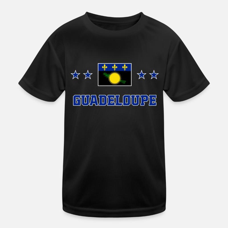 Guadeloupe Kinder Funktions-T-Shirt