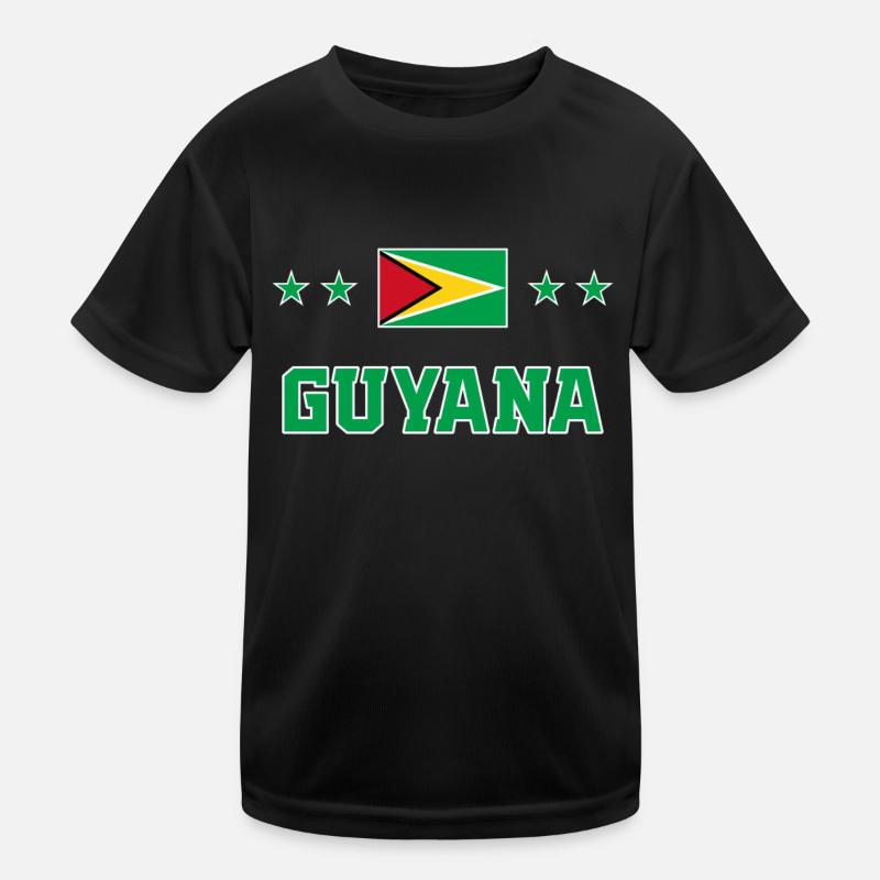 Guyana Kinder Funktions-T-Shirt