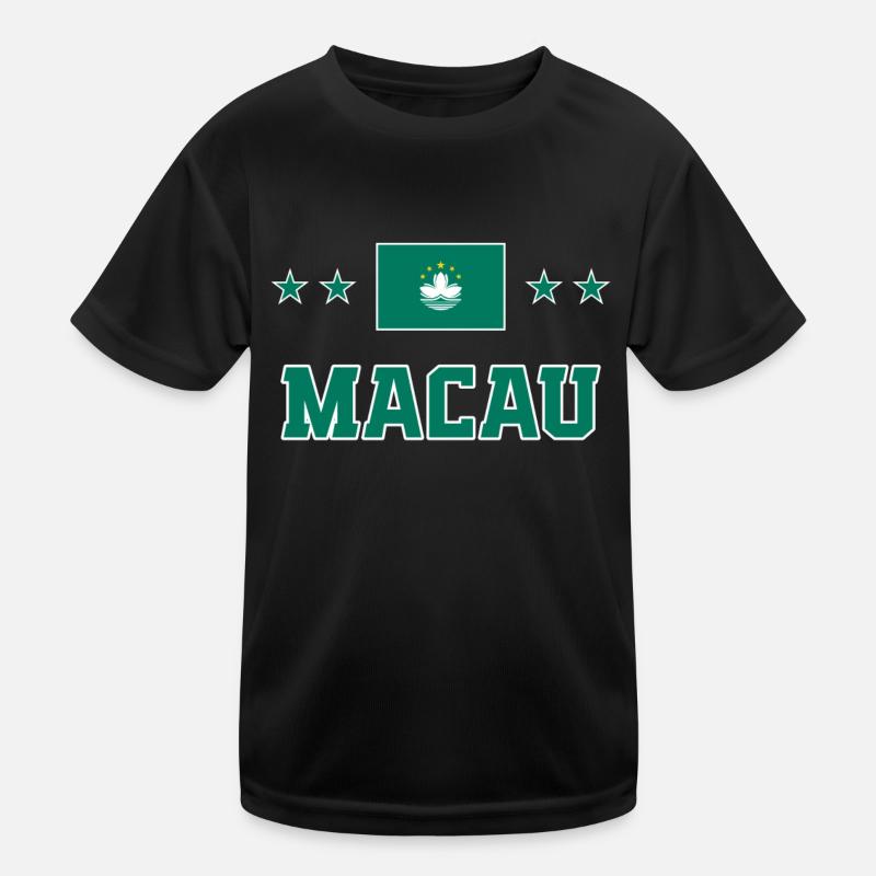 Macau - Kids Functional T-Shirt - black
