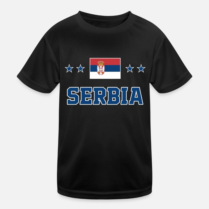 Serbien Kinder Funktions-T-Shirt
