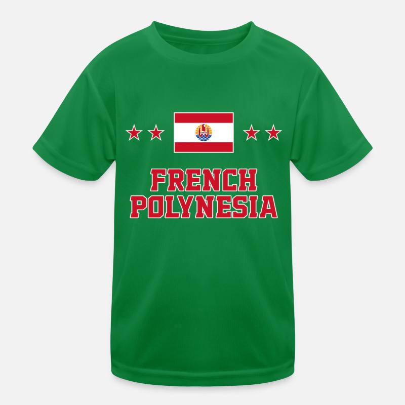 French Polynesia Kids Functional T-Shirt
