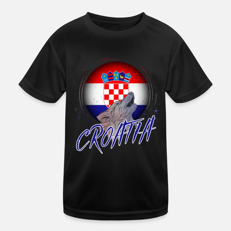 Croatia Kids Functional T-Shirt