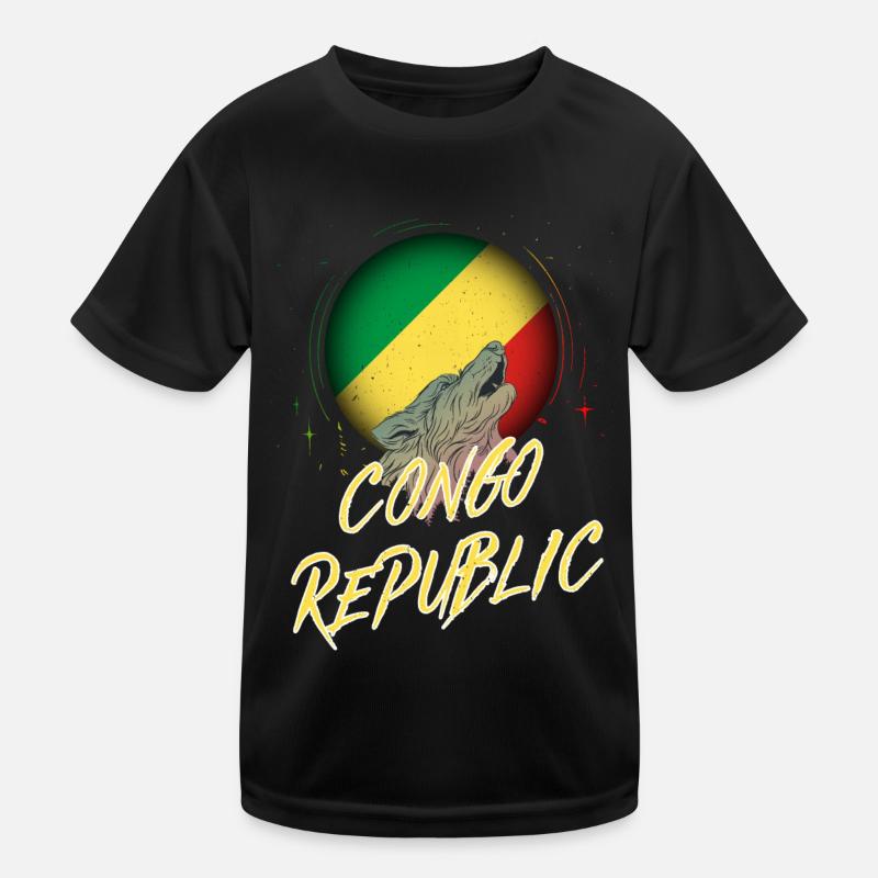 Congo Republic Kids Functional T-Shirt
