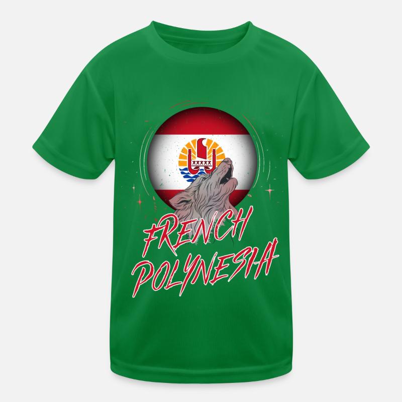 French Polynesia Kids Functional T-Shirt