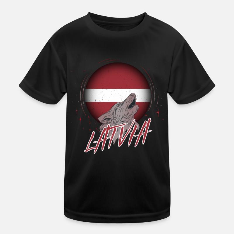Lettonie T-shirt sport Enfant