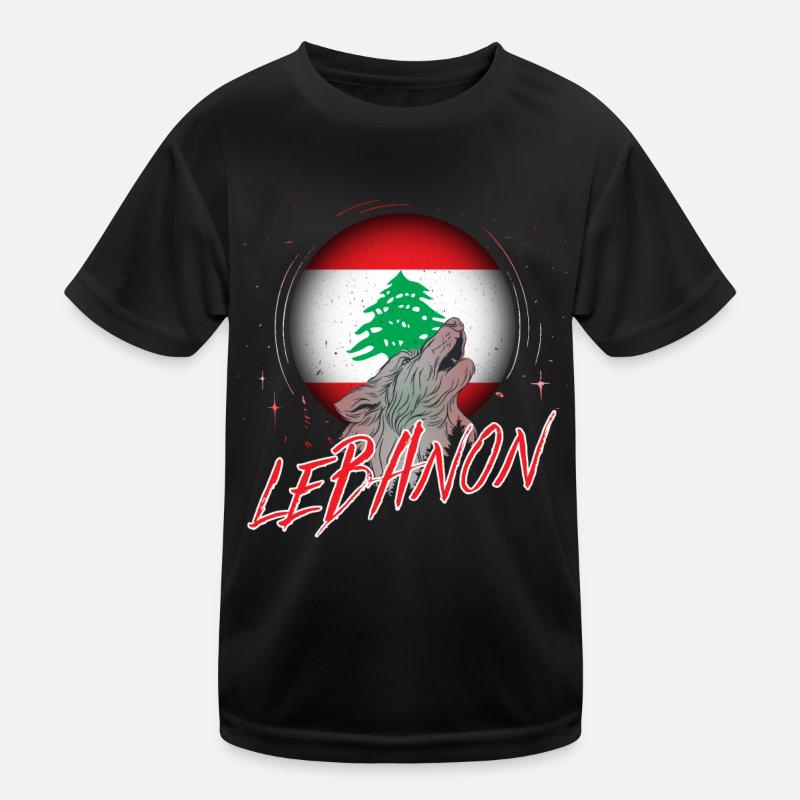 Libanon Kinder Funktions-T-Shirt