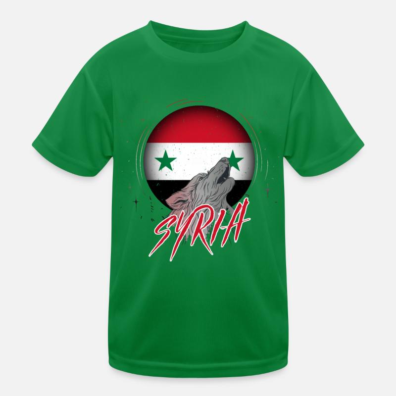 Syrien Kinder Funktions-T-Shirt