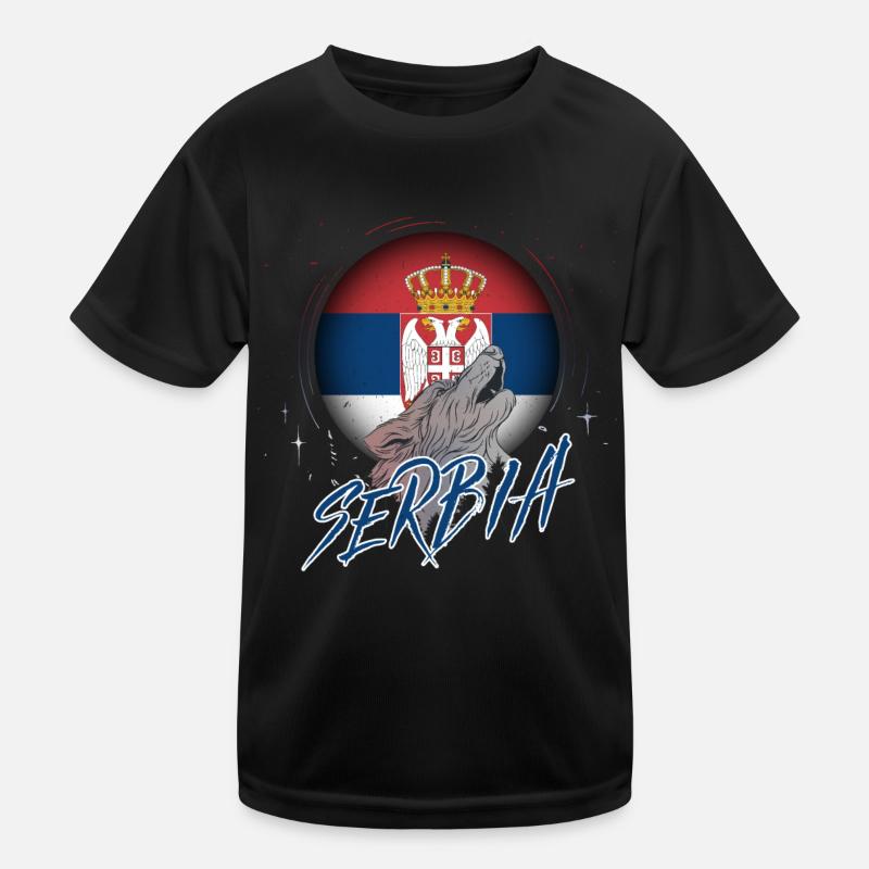 Serbie T-shirt sport Enfant