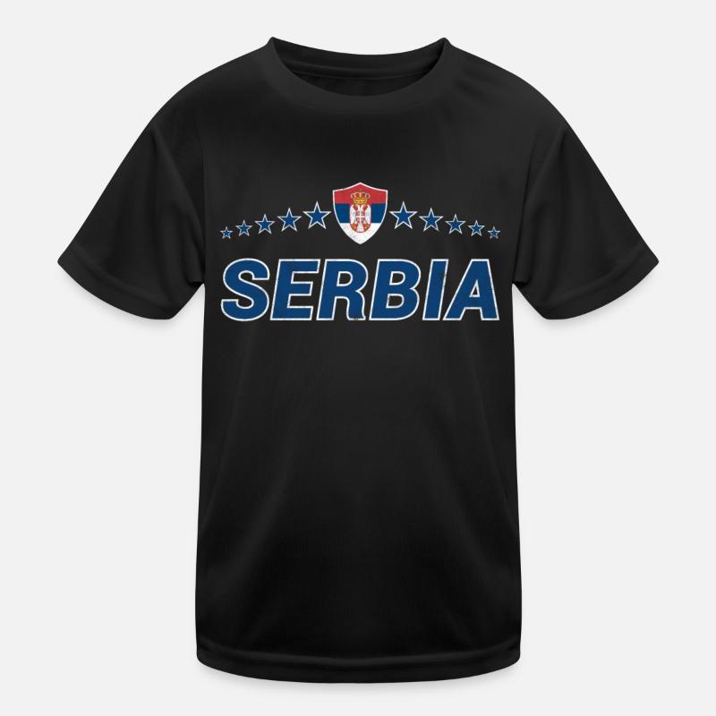Serbien Kinder Funktions-T-Shirt