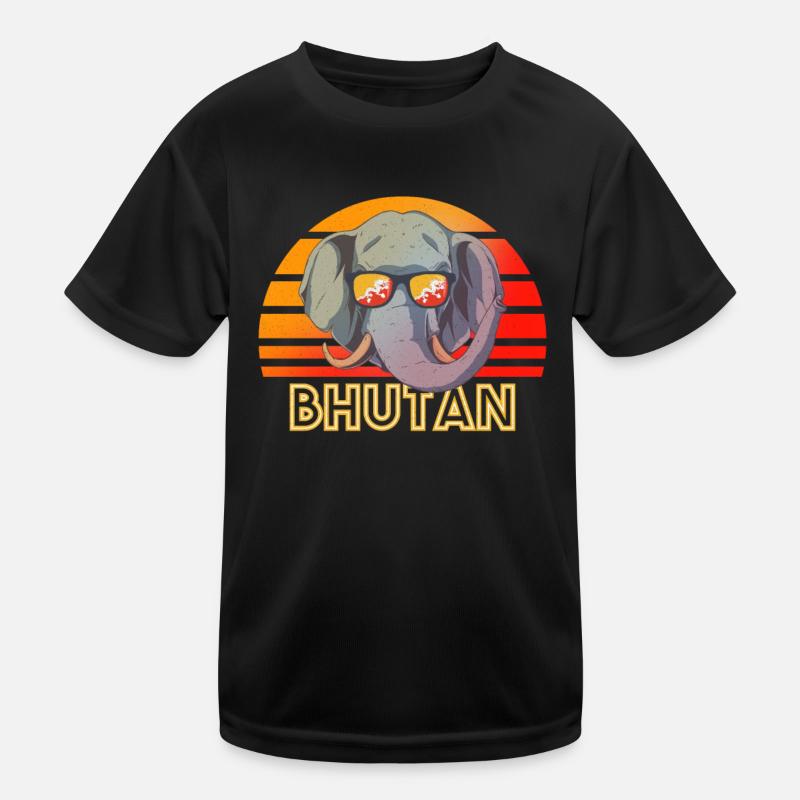 Bhutan Kinder Funktions-T-Shirt