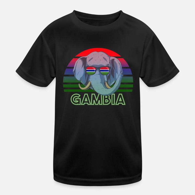 Gambia Kinder Funktions-T-Shirt
