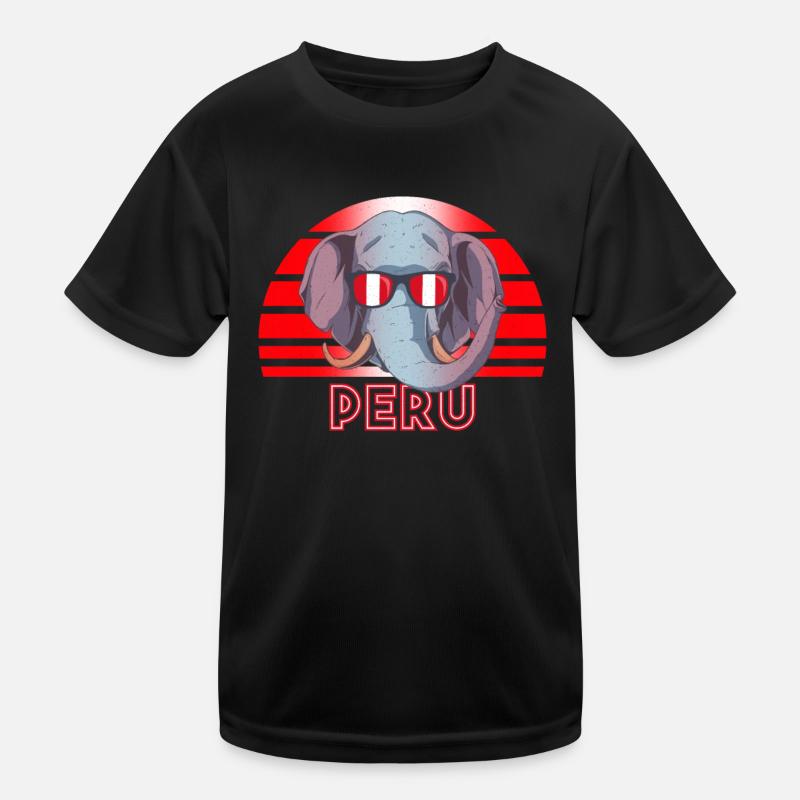 Peru Kinder Funktions-T-Shirt