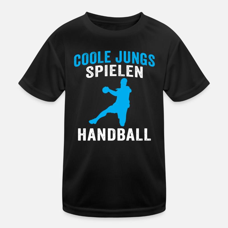 Coole jungs spielen handball handballer Kinder Funktions-T-Shirt