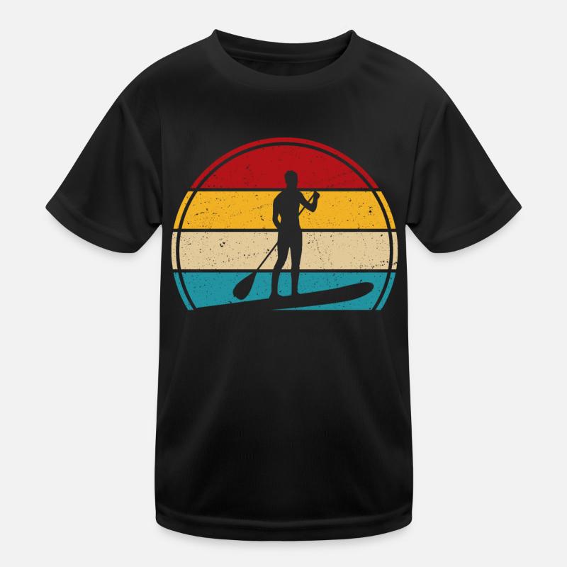 Retro paddle paddle surf paddle surf paddle surf Kids Functional T-Shirt