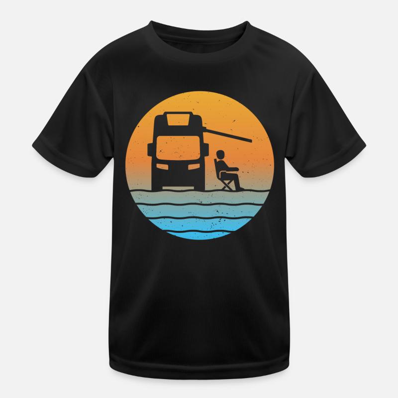 Wohnmobil sunset camping t-shirt camper Kinder Funktions-T-Shirt